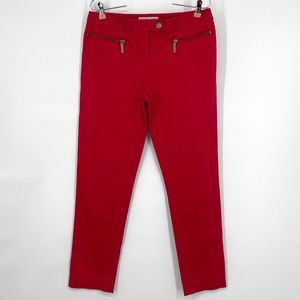Red Michael Kors Chinos Size 4